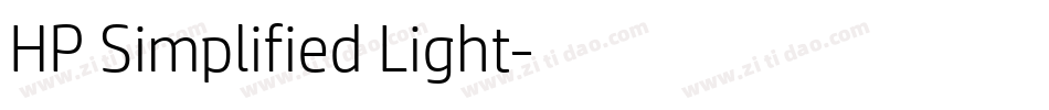 HP Simplified Light字体转换